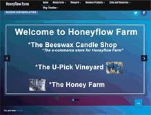Tablet Screenshot of honeyflowfarm.com